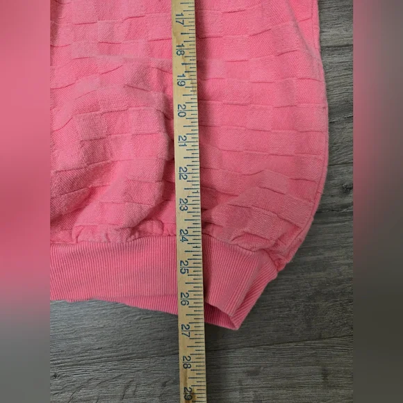 VTG Crazy Shirt Hawaii Collared Sweatshirt Pink Coral Textured Womens Size Med - Picture 3 of 9